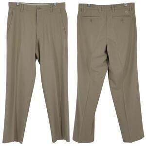 FootJoy FJ Mens 32 Khaki Performance Golf Pants Stretch Size 32x32 Preppy Dad